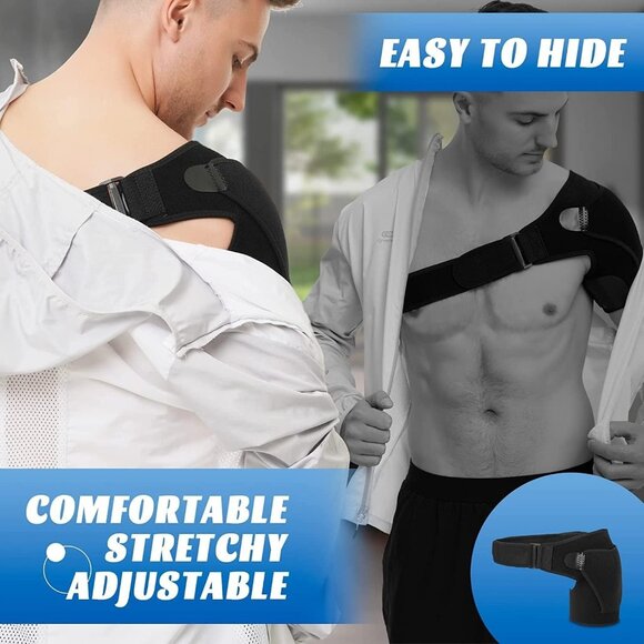 Adjustable Shoulder Brace | Pain Relief Support for Torn Rotator Cuff | Unisex, - Picture 4 of 5